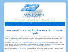 Tablet Screenshot of carolewalsh.com